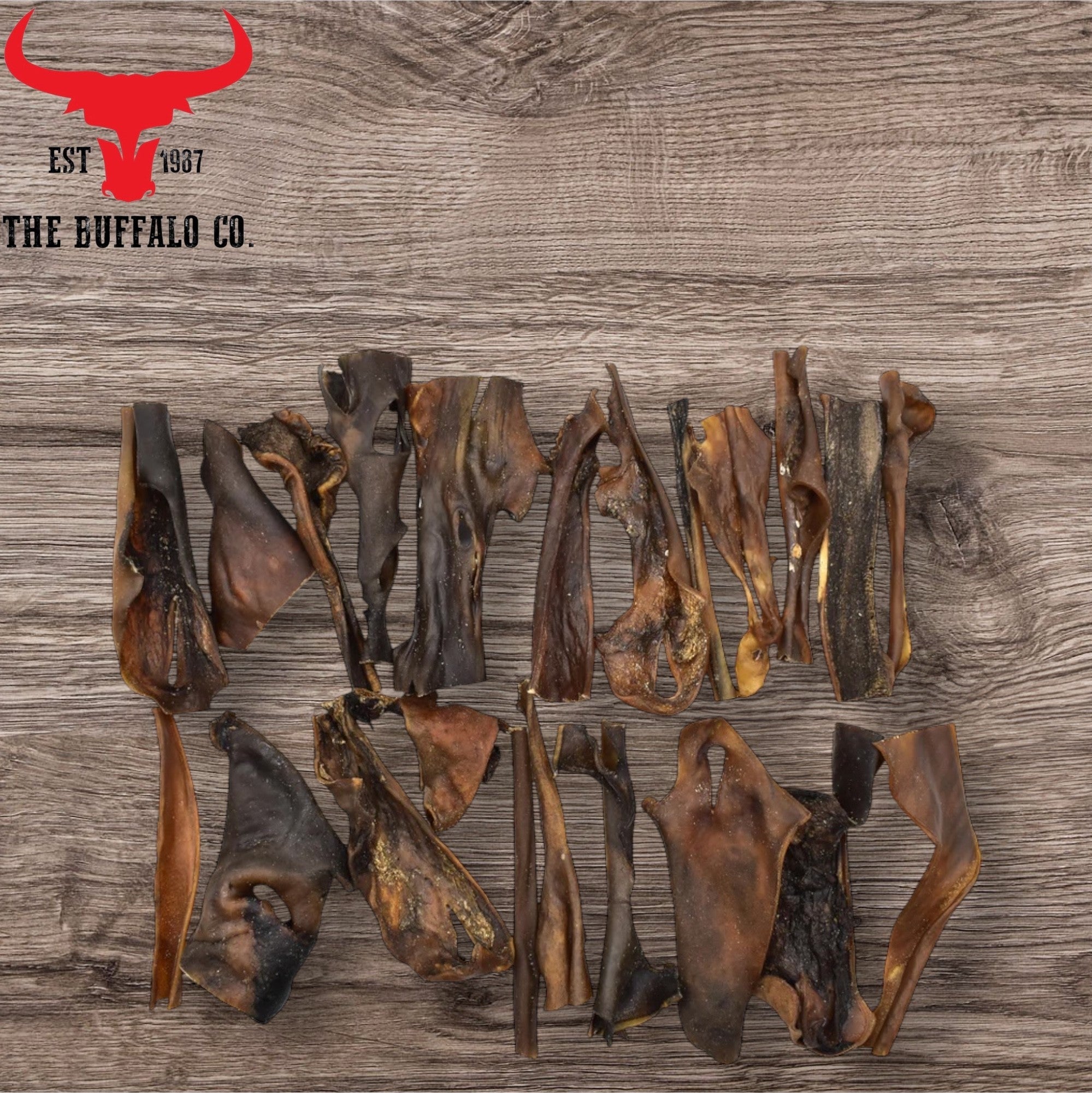 Buffalo Head Skin - Dog Treats - 1kg-0